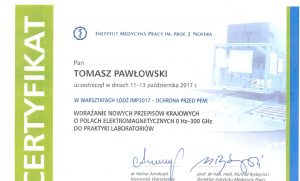 Instytut Medycyny Pracy 2017 Pawłowski